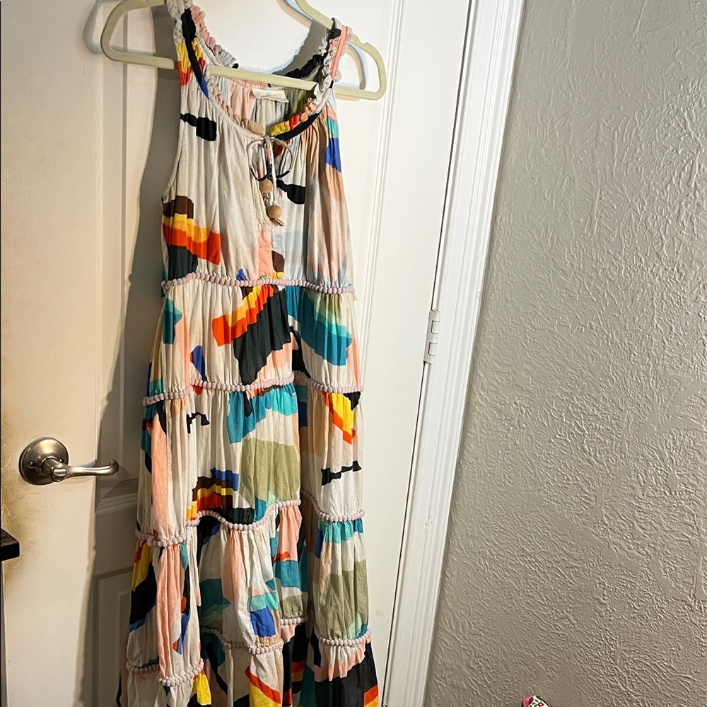 Guadalupe Multicolor Abstract Maxi Dress size S